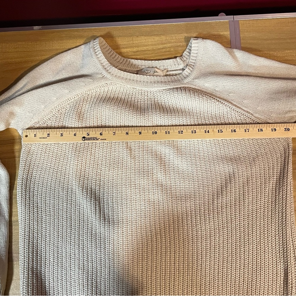 RD Style Women's Cream Knit Sweater - Picture 5 of 6